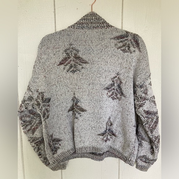 David Brett vintage 90s Aztec turtle mock neck pullover sweater - Picture 3 of 4